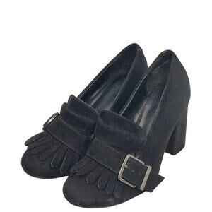 Black Heeled Loafer by Kenneth Kole sz 6